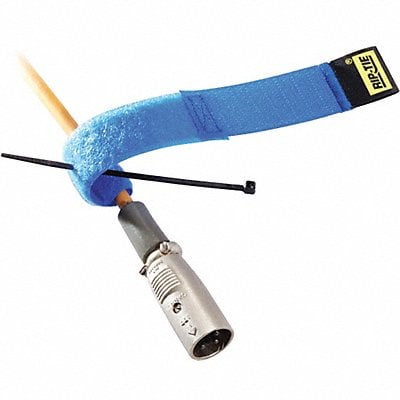 Hook-and-Loop Cable Tie 6 in Blue PK10 MPN:H-06-010-BU