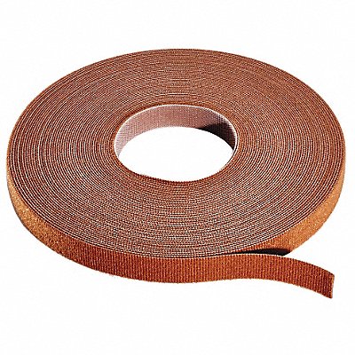 Hook-and-Loop Cable Tie Roll 15 ft Brown MPN:W-15-1RL-BN