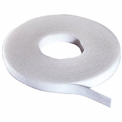 Hook-and-Loop Cable Tie Roll 15 ft White MPN:W-15-1RL-W