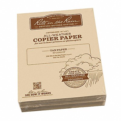 Waterproof Laser Paper 20 lb wt Paper MPN:208511T