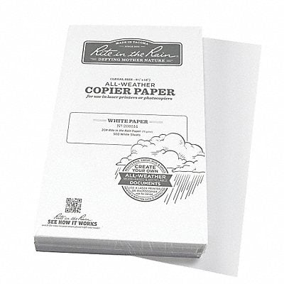 Waterproof Laser Paper 20 lb wt Paper MPN:208514