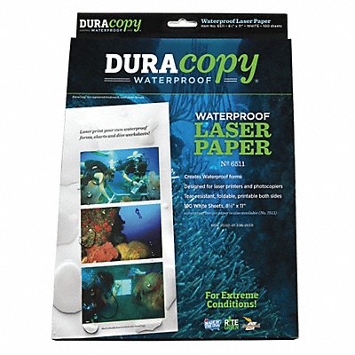 Waterproof Laser Paper 8-1/2 x11 PK100 MPN:6511