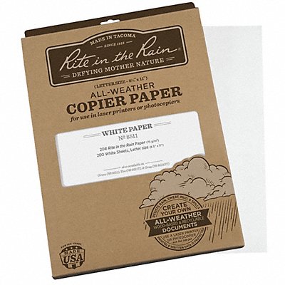 Waterproof Laser Paper 8-1/2 x11 PK200 MPN:8511