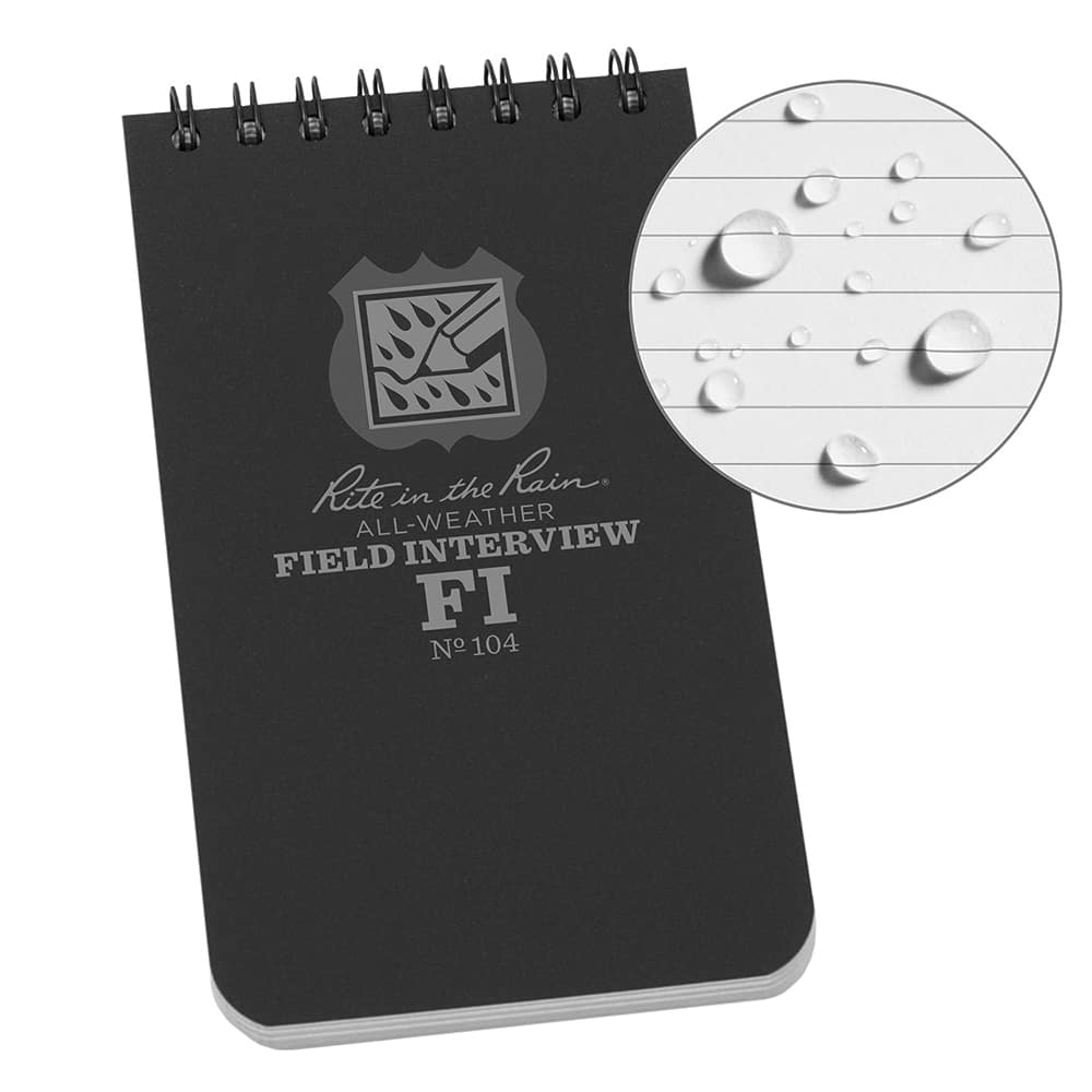 Field Interview Spiral Notebook: 50 Sheets MPN:104