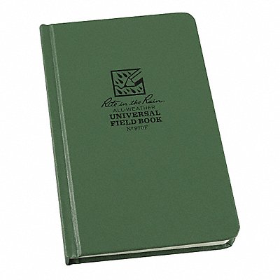 All Weather Notebook Green Cover Color MPN:970F