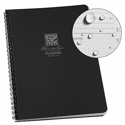 All Weather Notebook Black Polydura MPN:P52-LG