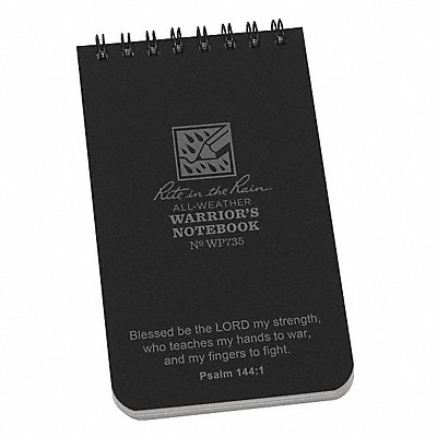 All Weather Notebook Black Cover Color MPN:WP735