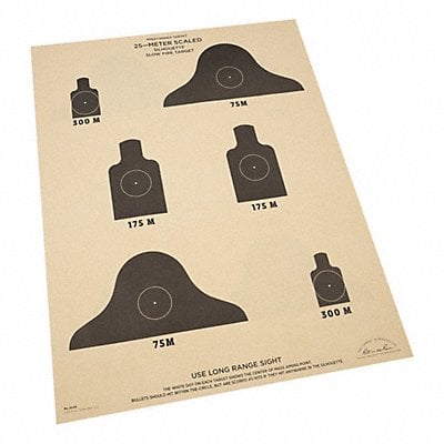 Shooting Range 25m Target Paper PK100 MPN:9128