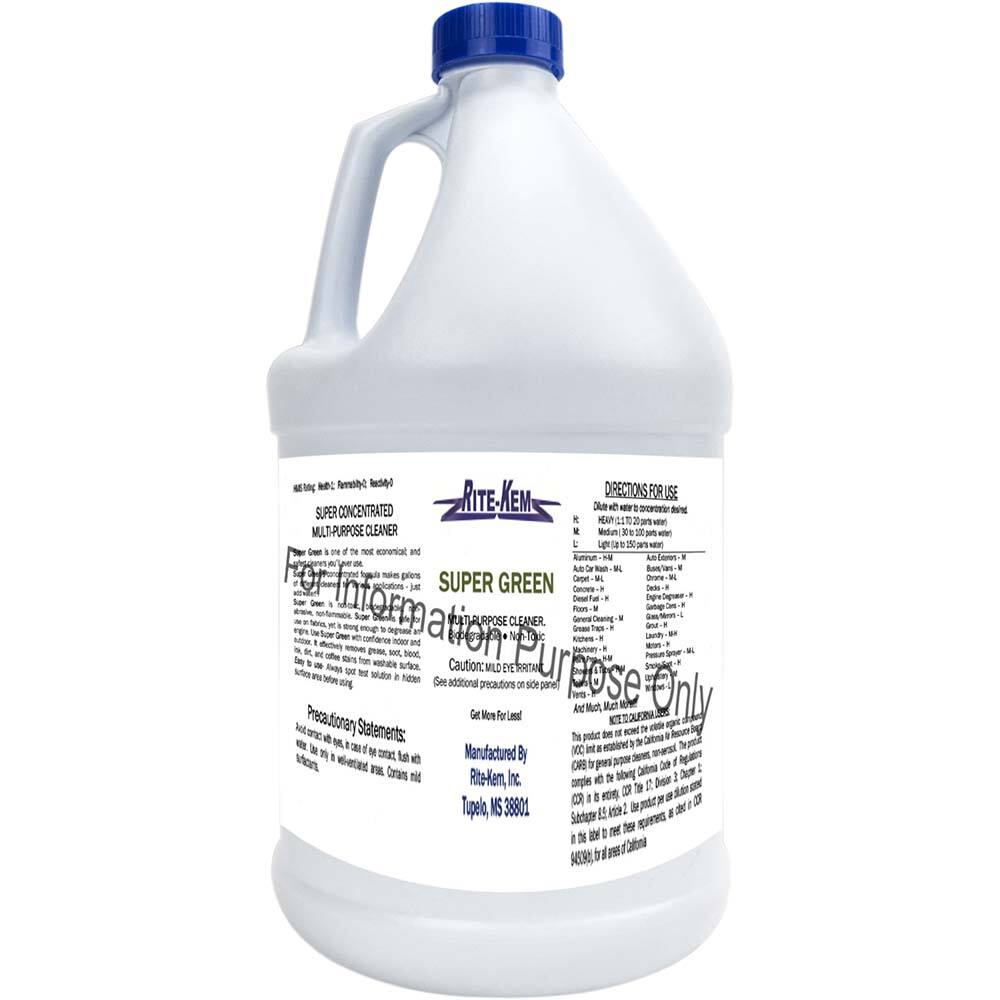 All-Purpose Cleaner: 1 gal Bottle MPN:SUPER-GR-01