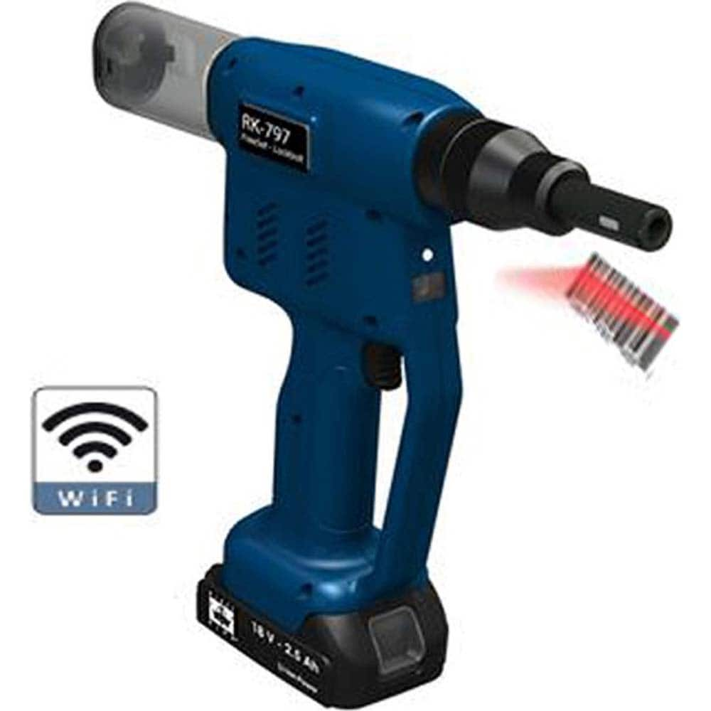 Cordless Riveters, Voltage: 18 V , Stroke Length (Decimal Inch): 1.0000 , Pull Force (Lb.): 4000 , Batteries Included: Yes  MPN:RK-797-1