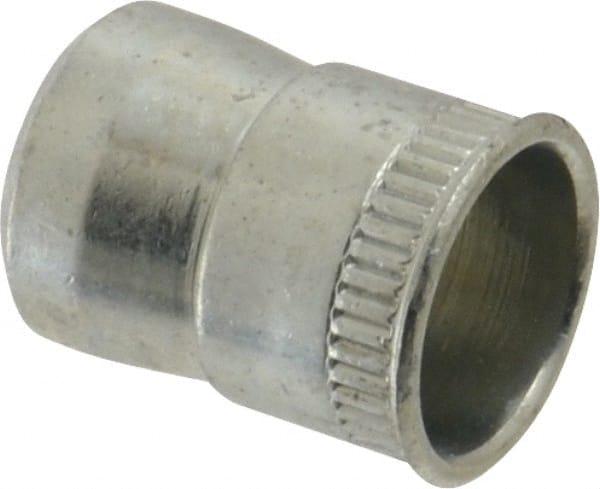 1/4-20 UNC, Zinc-Plated, Steel Knurled Rivet Nut Inserts MPN:25C1ISRSZ/P50