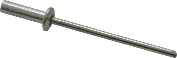 Closed End Sealing Blind Rivet: Size 44, Dome Head, Aluminum Body, Aluminum Mandrel MPN:ABA44CE/P500