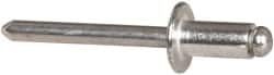 Open End Blind Rivet: Size 84, Dome Head, Aluminum Body, Aluminum Mandrel MPN:ABA84/P100