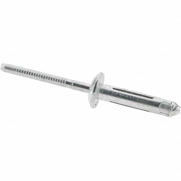 Open End Blind Rivet: Dome Head, Aluminum Body, Aluminum Mandrel MPN:ATT06-6-6/P50