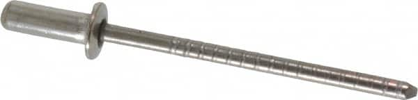 Closed End Sealing Blind Rivet: Size 43, Dome Head, Stainless Steel Body, Stainless Steel Mandrel MPN:FBF43CE/P100