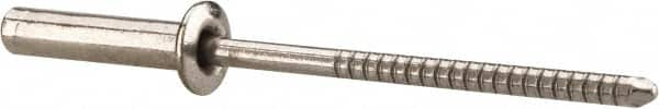 Closed End Sealing Blind Rivet: Size 46, Dome Head, Stainless Steel Body, Stainless Steel Mandrel MPN:FBF46CE/P100