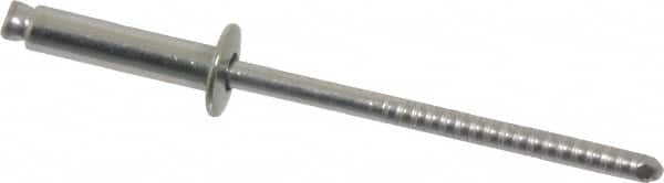 Open End Blind Rivet: Size 46, Dome Head, Stainless Steel Body, Stainless Steel Mandrel MPN:FBF46/P100