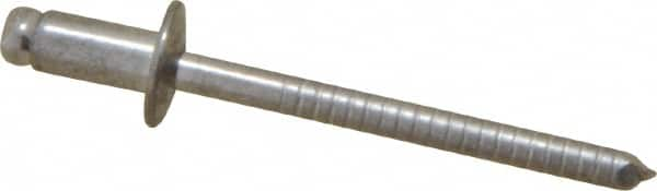 Open End Blind Rivet: Size 52, Dome Head, Stainless Steel Body, Stainless Steel Mandrel MPN:FBF52/P100