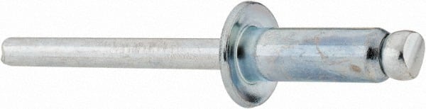 Open End Blind Rivet: Size 88, Dome Head, Steel Body, Steel Mandrel MPN:SBS88/P100