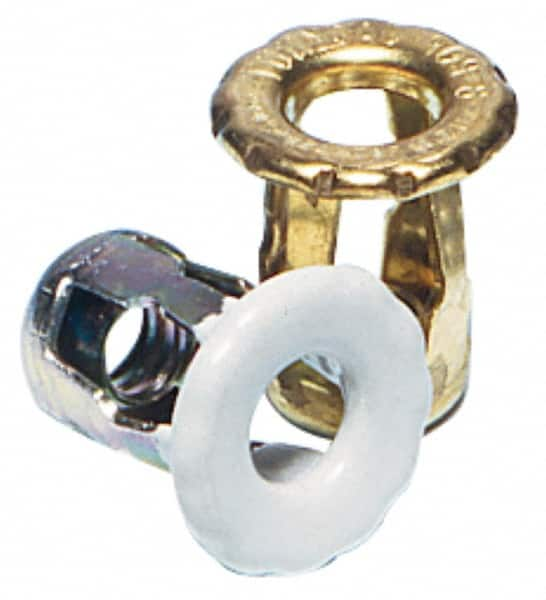 #6-32 UNC Thread, Clear Zinc Plated, Steel, Screwdriver Installed Rivet Nut MPN:/JK-0402/P25