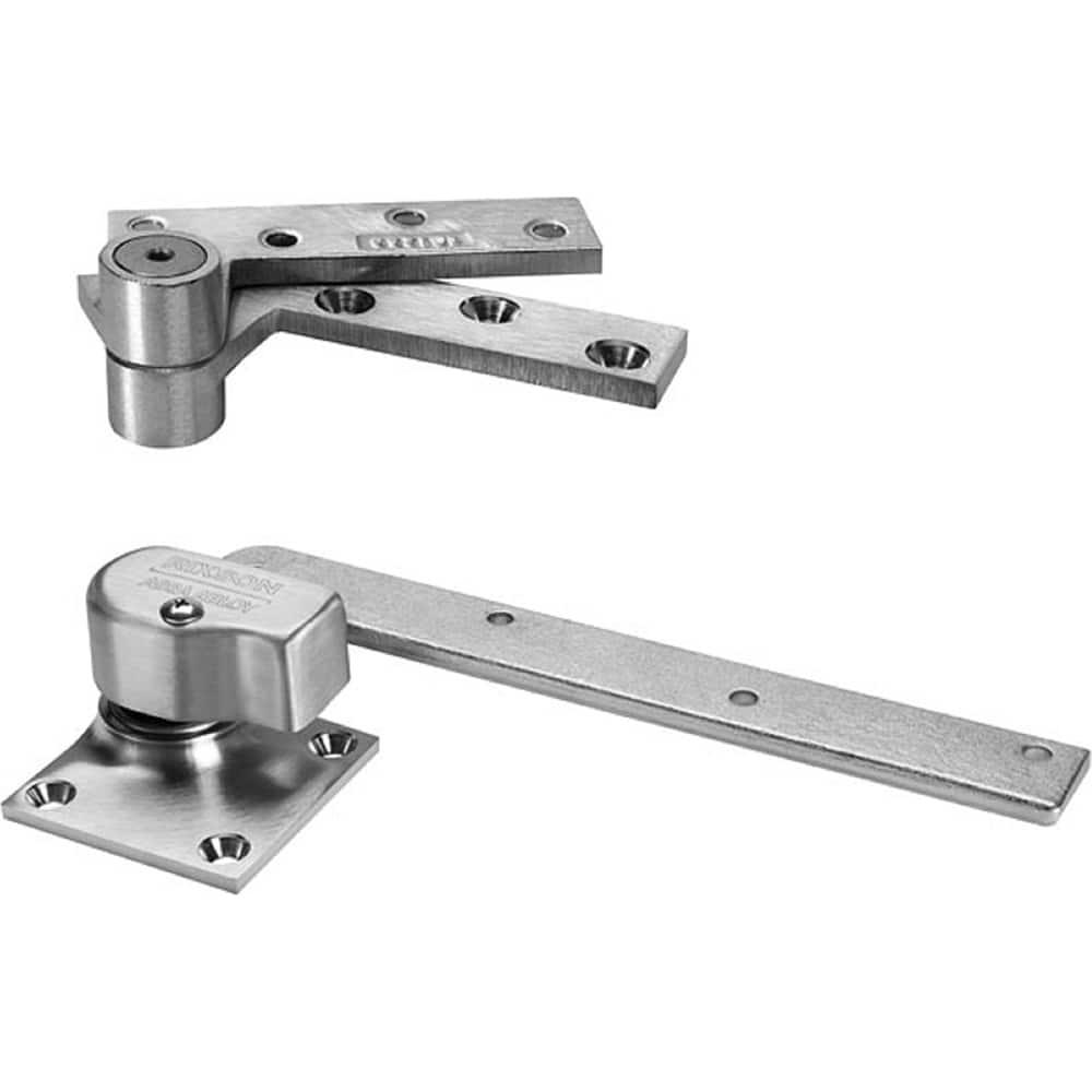 Pivot Hinges, Finish/Coating: Satin Chrome, Type: Heavy-Weight Offset Pivot, Hand: Left Hand, Leaf Height: 4-1/4, Length (Inch): 7-3/4 MPN:085431