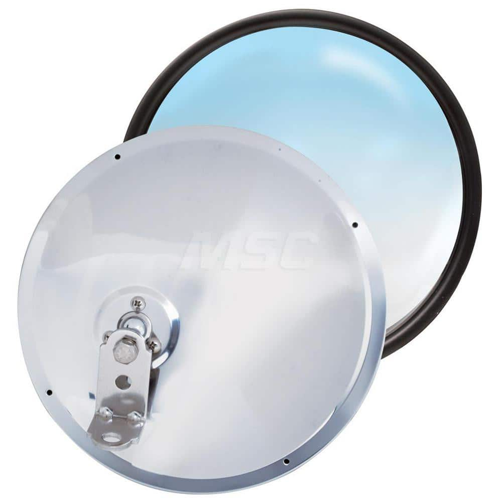 Automotive Mirrors, Mirror Type: Convex Mirror , Material: Stainless Steel , Color: Chrome , Mirror Shape: Circular , Adjustability: Tilting  MPN:RP-19SOS