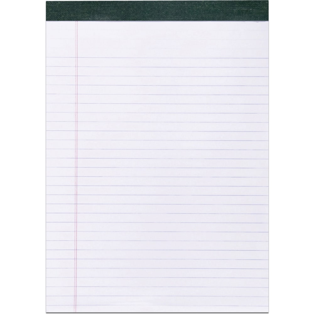 Roaring Spring Legal Pads, 40 Sheets, 8 1/2in x 11 3/4in, 30% Recycled, White, Pack Of 12 (Min Order Qty 2) MPN:74713