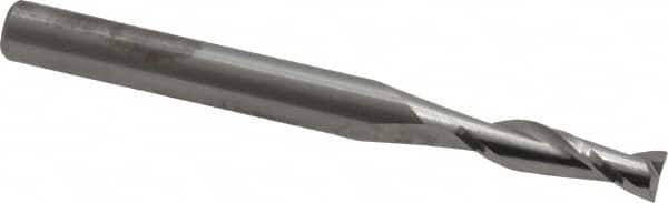 Square End Mill: 5/32'' Dia, 9/16'' LOC, 3/16'' Shank Dia, 2'' OAL, 2 Flutes, Solid Carbide MPN:C1-201-05