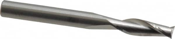 Square End Mill: 1/4'' Dia, 3/4'' LOC, 1/4'' Shank Dia, 2-1/2'' OAL, 2 Flutes, Solid Carbide MPN:C1-201-08