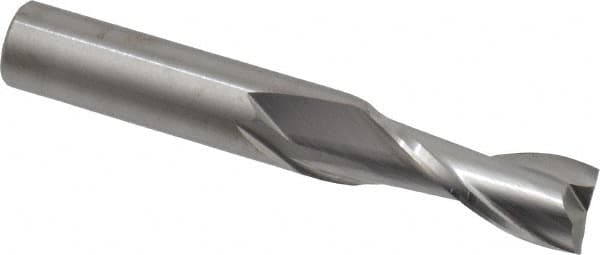 Square End Mill: 3/8'' Dia, 7/8'' LOC, 3/8'' Shank Dia, 2-1/2'' OAL, 2 Flutes, Solid Carbide MPN:C1-201-12