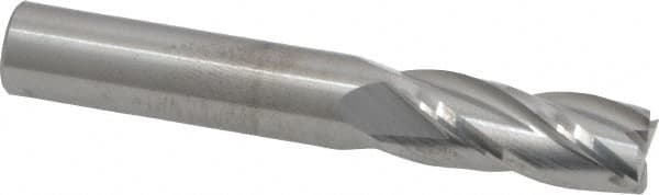 Square End Mill: 3/8'' Dia, 7/8'' LOC, 3/8'' Shank Dia, 2-1/2'' OAL, 4 Flutes, Solid Carbide MPN:C1-401-12