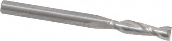 Square End Mill: 1/8'' Dia, 1/2'' LOC, 1/8'' Shank Dia, 1-1/2'' OAL, 2 Flutes, Solid Carbide MPN:NR-204-04