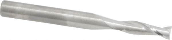 Square End Mill: 13/64'' Dia, 5/8'' LOC, 1/4'' Shank Dia, 2-1/2'' OAL, 2 Flutes, Solid Carbide MPN:NR-204-06.5