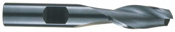 Square End Mill: 21/64'' Dia, 13/16'' LOC, 3/8'' Shank Dia, 2-1/2'' OAL, 2 Flutes, Solid Carbide MPN:NR-204-10.5