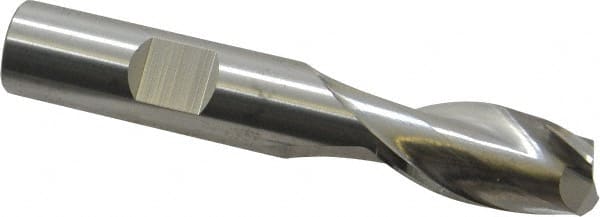 Square End Mill: 33/64'' Dia, 1'' LOC, 1/2'' Shank Dia, 3'' OAL, 2 Flutes, Solid Carbide MPN:NR-204-16.5