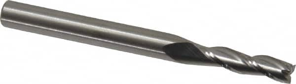 Square End Mill: 5/32'' Dia, 9/16'' LOC, 3/16'' Shank Dia, 2'' OAL, 3 Flutes, Solid Carbide MPN:NR-303-05