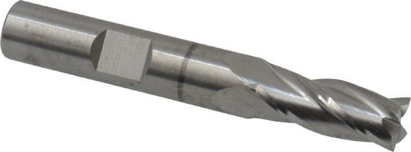 Square End Mill: 11/32'' Dia, 13/16'' LOC, 3/8'' Shank Dia, 2-1/2'' OAL, 4 Flutes, Solid Carbide MPN:NR-404-11