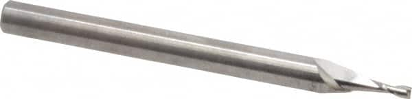 Square End Mill: 0.048'' Dia, 0.144'' LOC, 1/8'' Shank Dia, 1-1/2'' OAL, 2 Flutes, Solid Carbide MPN:SR-2-048