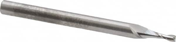 Square End Mill: 0.059'' Dia, 0.177'' LOC, 1/8'' Shank Dia, 1-1/2'' OAL, 2 Flutes, Solid Carbide MPN:SR-2-059