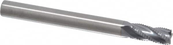 Square End Mill: 1/4'' Dia, 1/2'' LOC, 1/4'' Shank Dia, 2-1/2'' OAL, 4 Flutes, Solid Carbide MPN:STR-401-08-C