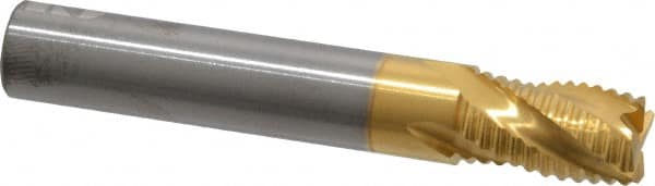 Square End Mill: 7/16'' Dia, 5/8'' LOC, 7/16'' Shank Dia, 2-3/4'' OAL, 4 Flutes, Solid Carbide MPN:STR-401-14-T