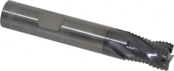 Square End Mill: 1/2'' Dia, 5/8'' LOC, 1/2'' Shank Dia, 3'' OAL, 4 Flutes, Solid Carbide MPN:STR-401-16-A