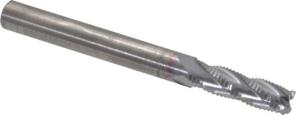 Square End Mill: 1/4'' Dia, 3/4'' LOC, 1/4'' Shank Dia, 2-1/2'' OAL, 4 Flutes, Solid Carbide MPN:STR-404-08-C