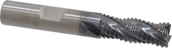 Square End Mill: 3/8'' Dia, 7/8'' LOC, 3/8'' Shank Dia, 2-1/2'' OAL, 4 Flutes, Solid Carbide MPN:STR-404-12-A