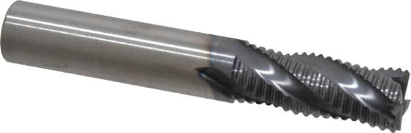 Square End Mill: 7/16'' Dia, 1'' LOC, 7/16'' Shank Dia, 2-3/4'' OAL, 4 Flutes, Solid Carbide MPN:STR-404-14-A