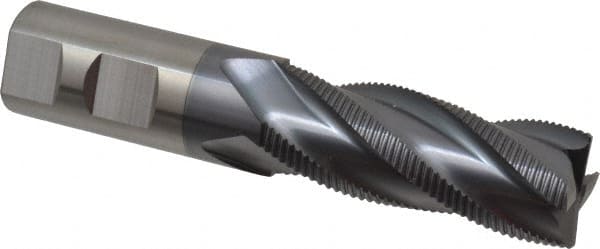 Square End Mill: 1'' Dia, 2-1/2'' LOC, 1'' Shank Dia, 5'' OAL, 4 Flutes, Solid Carbide MPN:STR-404-32-A