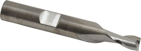 Square End Mill: 1/4'' Dia, 5/16'' LOC, 3/8'' Shank Dia, 2-1/2'' OAL, 2 Flutes, Solid Carbide MPN:T12-201-08