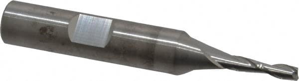 Square End Mill: 1/8'' Dia, 1/2'' LOC, 3/8'' Shank Dia, 2-1/2'' OAL, 2 Flutes, Solid Carbide MPN:T12-203-04