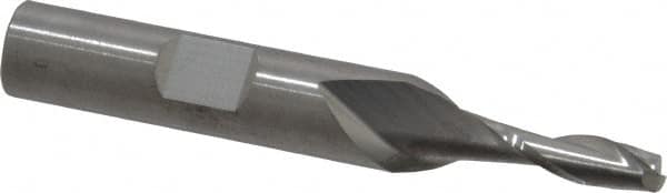 Square End Mill: 3/16'' Dia, 5/8'' LOC, 3/8'' Shank Dia, 2-1/2'' OAL, 2 Flutes, Solid Carbide MPN:T12-203-06