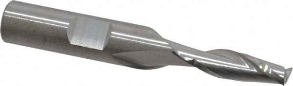 Square End Mill: 1/4'' Dia, 3/4'' LOC, 3/8'' Shank Dia, 2-1/2'' OAL, 2 Flutes, Solid Carbide MPN:T12-203-08